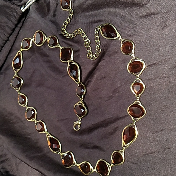 CCO | BOUTIQUE STORE | 24" TO 27" WAIST | CLASSIC AMBAR JEWELS BELT - Picture 3 of 6